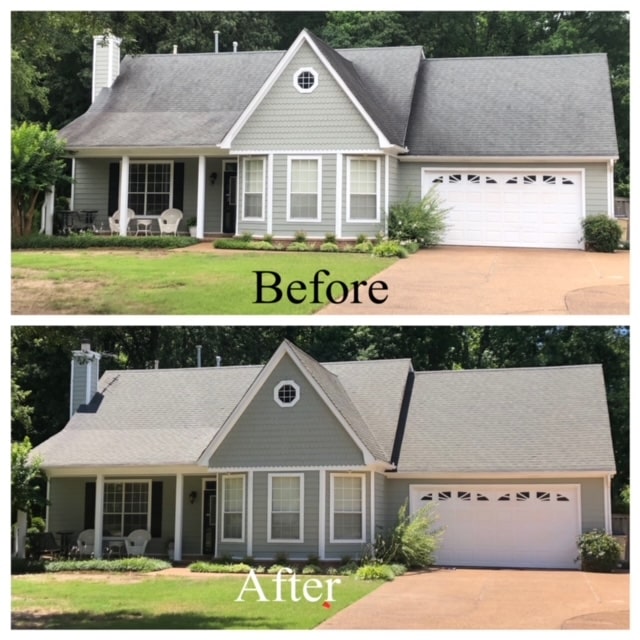 Roof cleaning driveway cleaning collierville tn